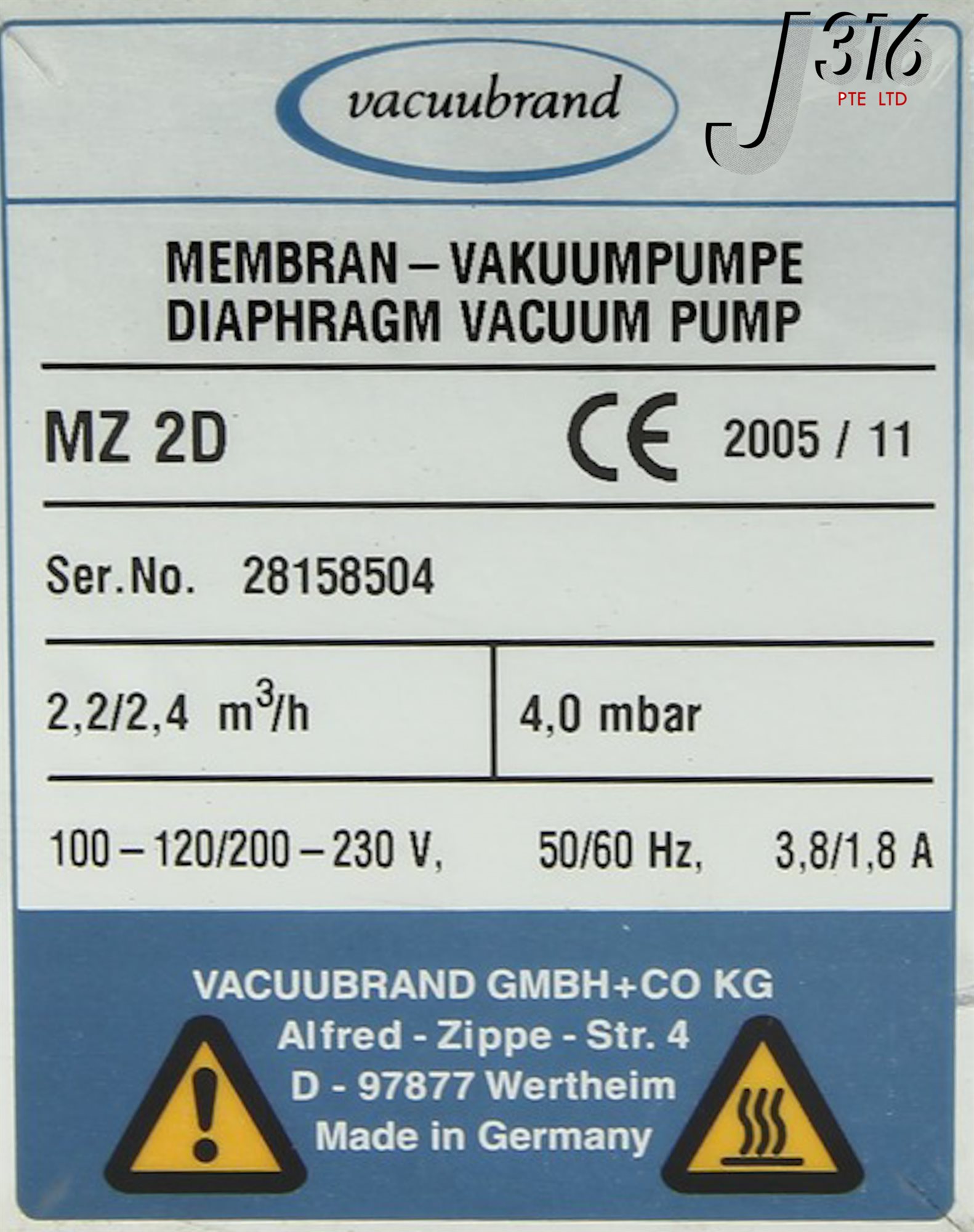 thumbnail image 2 of Mz 2C Service Kit – Membranes & Valves For Vacuubrand Diaphragm Vacuum Pump – Replacement Parts 2 of 4